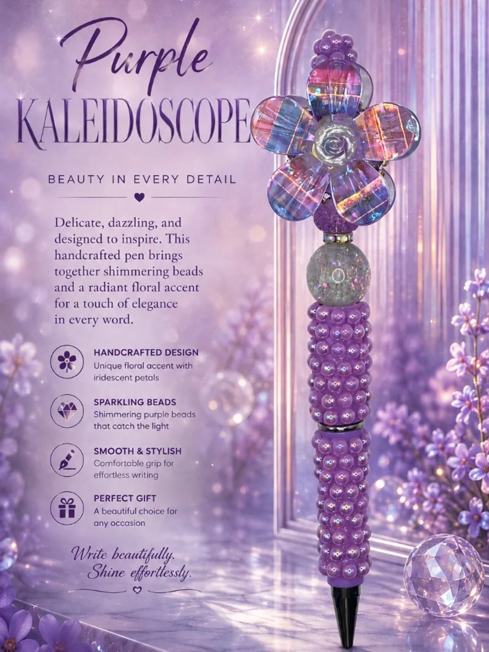 Purple Kaleidoscope Pen